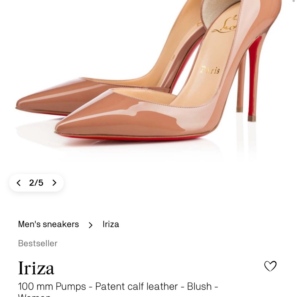 Christian Louboutin Nude Patent Leather Heels